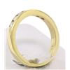 Image 2 : 14k Solid Yellow Gold .28 ctw Channel Set 7 Round Diamond Band Ring