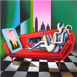 Mark Kostabi "Parallel Identity" Original Serigraph