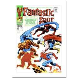 Stan Lee Signed, "Fantastic Four #73" Numbered Marvel Comics Limited Edition Canvas by Jack Kirby (1