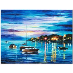 Leonid Afremov (1955-2019) "Out All Night" Limited Edition Giclee on Canvas, Numbered and Signed. Th