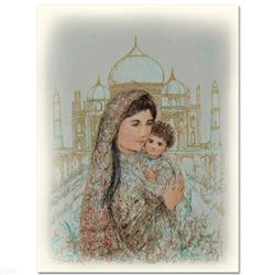 "Majesty at the Taj Mahal" Limited Edition Lithograph by Edna Hibel (1917-2014), Numbered and Hand S