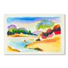 Image 1 : Moshe Leider, Original Watercolor Painting, Hand Signed with Letter of Authenticity.