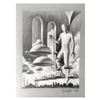 Image 1 : Mark Kostabi "Half Of The Equation" Hand Signed Original Artwork with COA.