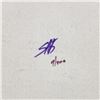 Image 2 : Steve Kaufman (1960-2010), "Jesus Last Supper Goldurple" Hand Signed and Numbered Limited Edition Ha