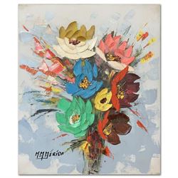 Manuel Munoz Merida (1920-2010), Original Oil Painting on Canvas, Hand Signed with Letter of Authent