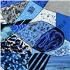 Image 2 : Tom Pergola, "Black, Blue and White" Original Acrylic Painting on Gallery Wrapped Canvas, Hand Signe