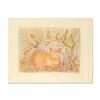 Image 1 : Edna Hibel (1917-2014), "Pumbit the Cat" Lithograph on Rice Paper, Hand Signed with Certificate of A