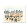 Image 1 : Urbain Huchet, "Place des Voyages" Limited Edition Lithograph, Numbered and Hand Signed.
