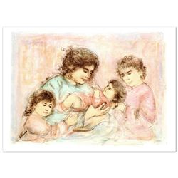  Marilyn and Children  Limited Edition Lithograph (37  x 27 ) by Edna Hibel (1917-2014), Numbered an