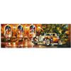 Image 1 : Leonid Afremov (1955-2019) "1934 Packard" Limited Edition Giclee on Canvas (35" x 12"), Numbered and