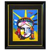 Image 1 : Peter Max- Original Mixed Media "Liberty Head"