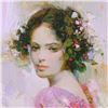 Image 2 : Pino (1939-2010), "Lily" Artist Embellished Limited Edition on Canvas, AP Numbered and Hand Signed w