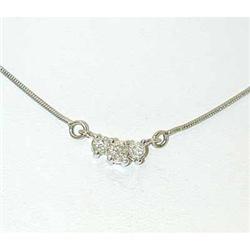 6016 14KW Gold Necklace w/ Diamonds