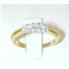 Image 1 : 6025 10K 2 Tone Gold Ring w/ Diamonds