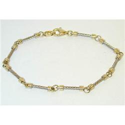 6030 14K 2 Tone Gold Bracelet