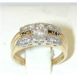7077 14K Gold Diamond Ring