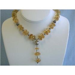 6059 Silver and Citrine Necklace