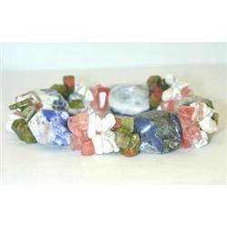 918 Stretchable Multicolor Stones Bracelet