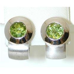 532 SALAVETTI 18KW Gold Peridot Earrings