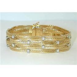 1715 BUCCELLATI 18K Gold Diamond Bracelet