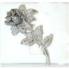 Image 1 : 6412 18KW Gold Pin w/ Diamonds