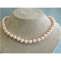 6413 Colored Shell Pearl Necklace w/ Yellow Gold Clasp