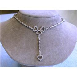 6419 18k White Gold Diamond Necklace