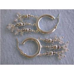 6423 Silver Earrings with Gemstones