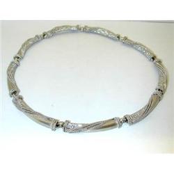 6434 18K White Gold Diamond Necklace