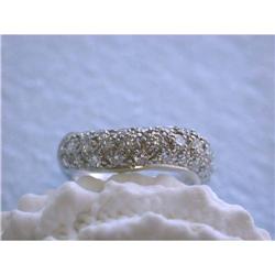 6439 Platinum Ring with Diamonds