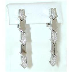6450 ENIGMA "Gianni Bulgari" 18KW Gold Diamonds Earring