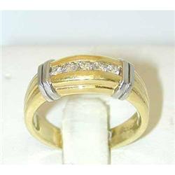 7057 18K Gold/Platinum Diamond Ring