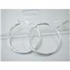 Image 1 : 6453 Sterling Silver HOOP Earrings made in ITALY