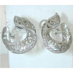 1332 Gumuchian Fils Platinum Diamonds Earrings
