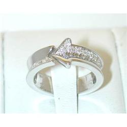 1107 ENIGMA "Gianni Bulgari" 18KW Gold Diamonds Ring