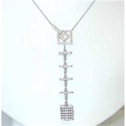 1404 EFJ 14KW Gold Necklace w/Diamond Pendant