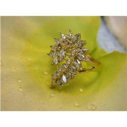 1139 14k Yellow Gold Diamond Ring