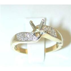 485 14k Gold Diamond Ring Mounting