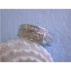 1203 14k Gold Ring with Diamonds