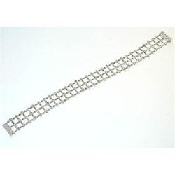 1224 14KW Gold Bracelet w/ Diamonds