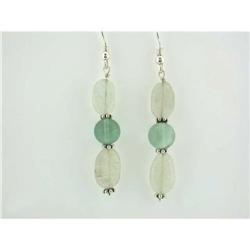 1229 Dangling Silver and Quartz Earrings