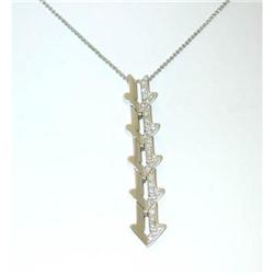1258 ENIGMA "Gianni Bulgari" 18KW Gold Necklace w/Penda