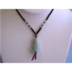1273 Jade Tulip Necklace