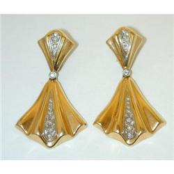1326 14K Gold Diamond Earrings
