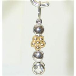 1278 Silver Pendant w/ Cubic Zirconia