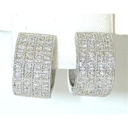 4498 14KW Gold Diamond Earrings