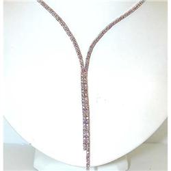 1346 18KW Gold Necklace w/ Pink Sapphire/ Diamonds