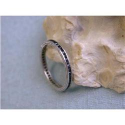 1363 Platinum Ring with Sapphire