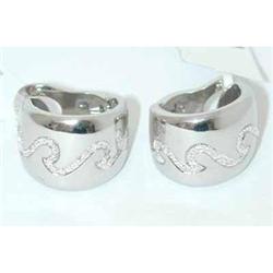 1850 VCA 18K White Gold Diamond Earrings