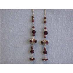 1429 Silver Earrings with Gemstones